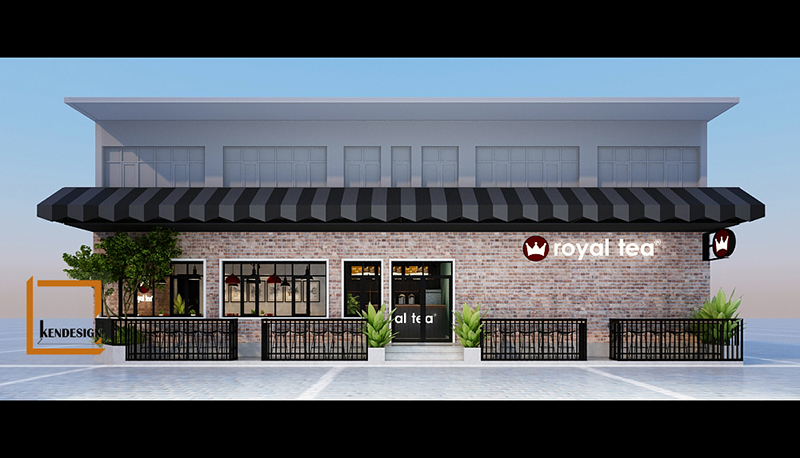 Thiết kế quán trà sữa royaltea